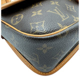 ルイ・ヴィトン LOUIS VUITTON ソローニュ M42250 ブラウン モノグラム/レザー レディース ショルダーバッグ