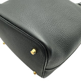 エルメス HERMES ピコタンロックMM K刻印 ブラック ゴールド金具 トリヨン レディース ハンドバッグ