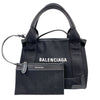 バレンシアガ BALENCIAGA ネイビーカバスXS 390346 ブラック キャンバス ユニセックス トートバッグ