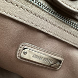 ミュウミュウ miu miu ナッパクリスタル ハンドバッグ 5BA067 ピンク ナッパーレザー レディース ショルダーバッグ