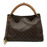 ルイ・ヴィトン LOUIS VUITTON アーツィーMM M40249 ブラウン モノグラム/レザー レディース ショルダーバッグ