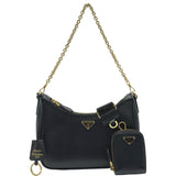 プラダ PRADA Re-Edition2005 バッグ 1BH204 ブラック ゴールド金具 サフィアーノ レディース ショルダーバッグ