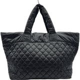 シャネル CHANEL コココクーントートTGM 14番台 ブラック シルバー金具 ナイロン レディース