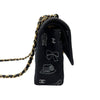 シャネル CHANEL マトラッセ25 アイコンプリント A01112 7番台 ブラック ゴールド金具 コットン レディース ショルダーバッグ
