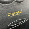 シャネル CHANEL マトラッセ25 アイコンプリント A01112 7番台 ブラック ゴールド金具 コットン レディース ショルダーバッグ