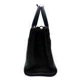 シャネル CHANEL ネオエグゼクティブトート A69930 24番台 ネイビー/ブラック シルバー金具 カーフスキン レディース ショルダーバッグ