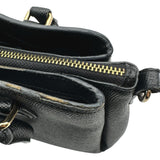 コーチ COACH ミニセージ キャリーオール F28977 ブラック レザー レディース ハンドバッグ ショルダーバッグ