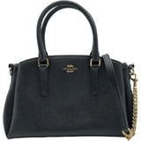 コーチ COACH ミニセージ キャリーオール F28977 ブラック レザー レディース ハンドバッグ ショルダーバッグ