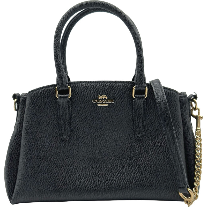 コーチ COACH ミニセージ キャリーオール F28977 ブラック レザー