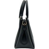 コーチ COACH ミニセージ キャリーオール F28977 ブラック レザー レディース ハンドバッグ ショルダーバッグ