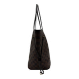 ルイ・ヴィトン LOUIS VUITTON ネヴァーフルMM N41358 ブラウン ダミエ/レザー レディース トートバッグ
