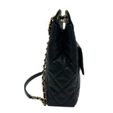 シャネル CHANEL マトラッセ チェーンホーボー ショルダーバッグ AS3693 ブラック ゴールド金具 キャビアスキン レディース ショルダーバッグ