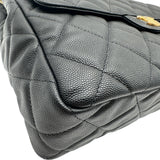 シャネル CHANEL マトラッセ チェーンホーボー ショルダーバッグ AS3693 ブラック ゴールド金具 キャビアスキン レディース ショルダーバッグ