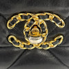 シャネル CHANEL CHANEL19 ラージバッグ AS1161 29番台 ブラック ゴールド/シルバー金具 シャイニーラムスキン レディース ショルダーバッグ