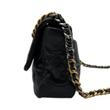 シャネル CHANEL CHANEL19 ラージバッグ AS1161 29番台 ブラック ゴールド/シルバー金具 シャイニーラムスキン レディース ショルダーバッグ