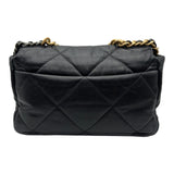 シャネル CHANEL CHANEL19 ラージバッグ AS1161 29番台 ブラック ゴールド/シルバー金具 シャイニーラムスキン レディース ショルダーバッグ
