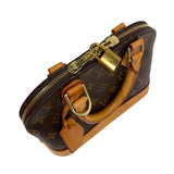 ルイ・ヴィトン LOUIS VUITTON アルマBB M53152 ブラウン モノグラムキャンバス　×レザー レディース ハンドバッグ