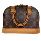 ルイ・ヴィトン LOUIS VUITTON アルマBB M53152 ブラウン モノグラムキャンバス　×レザー レディース ハンドバッグ