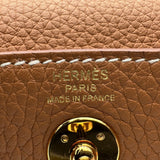 エルメス HERMES リンディ ミニ K刻 ゴールド ゴールド金具 トリヨン レディース ショルダーバッグ
