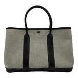 エルメス HERMES ガーデンパーティTPM アイボリー/ブラック トワル/ブッフル レディース トートバッグ