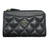 シャネル CHANEL クラシック ジップカードホルダー AP3179 ブラック キャビアスキン レディース カードケース