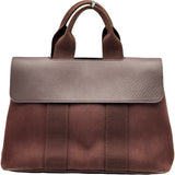 エルメス HERMES ヴァルパライソPM ブラウン シルバー金具 トワル レディース ハンドバッグ