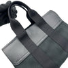 エルメス HERMES ヴァルパライソPM ブラック/シルバー金具 トワル レディース ハンドバッグ
