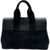 エルメス HERMES ヴァルパライソPM ブラック/シルバー金具 トワル レディース ハンドバッグ