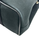 エルメス HERMES ヴァルパライソPM ブラック/シルバー金具 トワル レディース ハンドバッグ