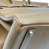 エルメス HERMES オータクロア32 □A刻印 ナチュラル ゴールド金具 アルデンヌ レディース ハンドバッグ