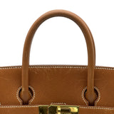 エルメス HERMES オータクロア32 〇Z刻印 ゴールド ゴールド金具 クシュベル レディース ハンドバッグ