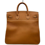 エルメス HERMES オータクロア40 U刻印 ゴールド シルバー金具 トゴ メンズ ハンドバッグ
