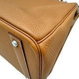 エルメス HERMES オータクロア40 U刻印 ゴールド シルバー金具 トゴ メンズ ハンドバッグ