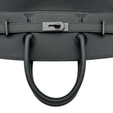 エルメス HERMES オータクロア40 K刻印 ブラック ブラック金具 トゴ ユニセックス ハンドバッグ