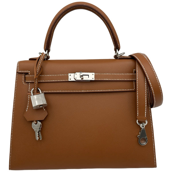 エルメス ケリー バングル GP レザー ブラウン シルバー 箱付 HERMES 2300046008441_12_600x600_crop_