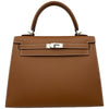 エルメス HERMES ケリー25 外縫い G刻印 ゴールド シルバー金具 ヴォーマダム レディース ショルダーバッグ