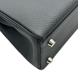 エルメス HERMES ケリー25 内縫い K刻印 ブラック/シルバー金具 トゴ レディース ショルダーバッグ