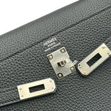 エルメス HERMES ケリー25 内縫い K刻印 ブラック/シルバー金具 トゴ レディース ショルダーバッグ
