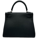 エルメス HERMES ケリー25 内縫い K刻印 ブラック/シルバー金具 トゴ レディース ショルダーバッグ