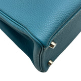 エルメス HERMES ケリー28 内縫い ▢L刻印 ブルージーン シルバー金具 トゴ レディース ハンドバッグ
