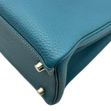 エルメス HERMES ケリー28 内縫い ▢L刻印 ブルージーン シルバー金具 トゴ レディース ハンドバッグ