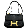 エルメス HERMES コンスタンス24 □A刻印 ブラック ゴールド金具 ポロサス レディース ショルダーバッグ