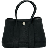 エルメス HERMES ネオガーデンパーティ23 W刻印 ブラック/シルバー金具 ネゴンダ レディース ハンドバッグ