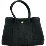 エルメス HERMES ネオガーデンパーティ23 W刻印 ブラック/シルバー金具 ネゴンダ レディース ハンドバッグ
