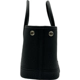 エルメス HERMES ネオガーデンパーティ23 W刻印 ブラック/シルバー金具 ネゴンダ レディース ハンドバッグ