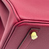 エルメス HERMES バーキン25 B刻印 ルビー ゴールド金具 トゴ レディース ハンドバッグ