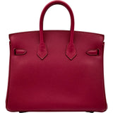 エルメス HERMES バーキン25 B刻印 ルビー ゴールド金具 トゴ レディース ハンドバッグ