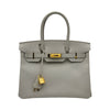 エルメス HERMES バーキン30 B刻印 グリペール/ゴールド金具 エプソン レディース ハンドバッグ