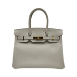 エルメス HERMES バーキン30 B刻印 グリペール/ゴールド金具 エプソン レディース ハンドバッグ