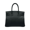 エルメス HERMES バーキン30 U刻印 ブラック/シルバー金具 エプソン レディース ハンドバッグ